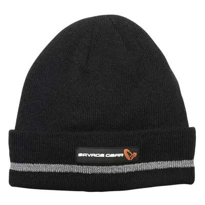 Savage gear čepice refles beanie one size black reflex