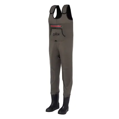 Dam brodící kalhoty break point neoprene wader bootfoot cleated grey - m