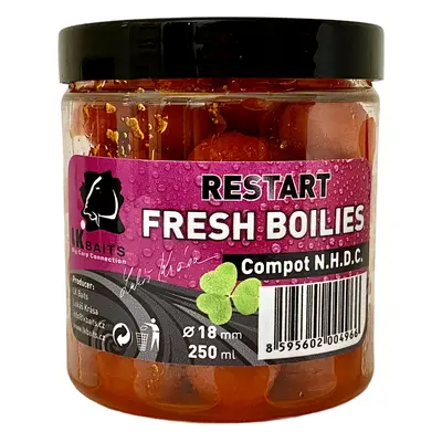 Lk baits boilie fresh restart compot nhdc - 18 mm 250 ml