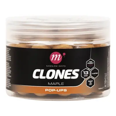 Mainline plovoucí boilies clones pop ups 13 mm 150 ml maple