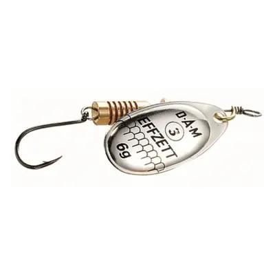 Dam třpytka effzett spinner with single hooks sinking silver - velikost 1 hmotnost 3 g