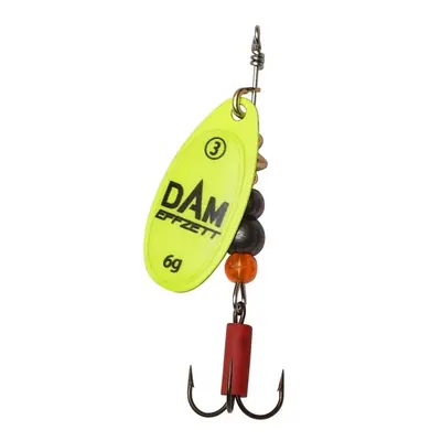 Dam třpytka effzett fluo spinner yellow - velikost 4 hmotnost 10 g