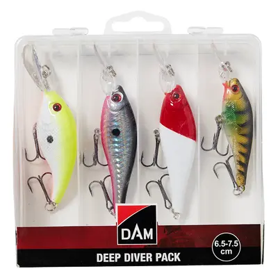 Dam wobler deep diver pack inc. box 6,5-7,5 cm