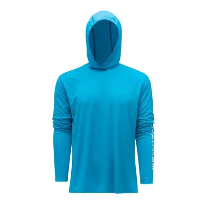 Grundéns funkční uv mikina tough sun hoodie azure - m