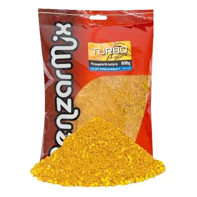 Benzar mix krmítková směs groundbait turbo fluo 800 g - ananas-kyselina maslová