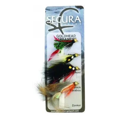 Secura flyfishing mušky goldhead streamers 4 ks