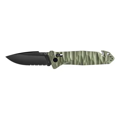 Tb outdoor zavírací nůž cac s200 french army g10 kombinované ostří khaki