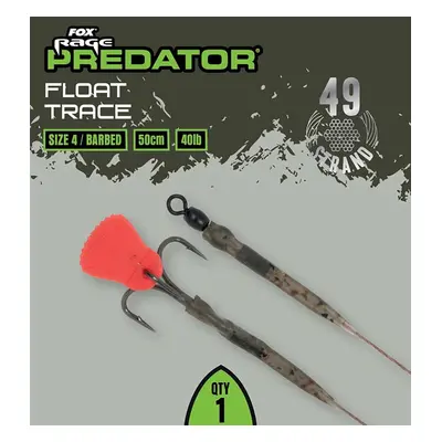 Fox rage predator návazec float trace 52 cm 40 lb - velikost 4