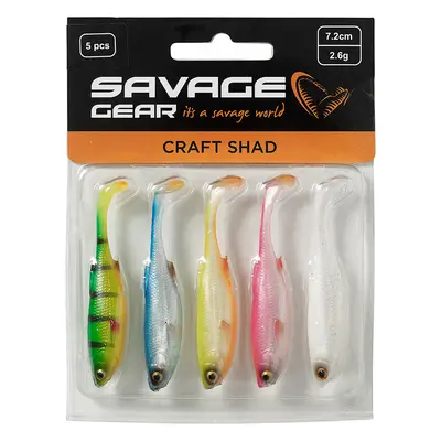 Savage gear gumová nástraha craft shad dark water mix 5 ks - 8,8 cm 4,6 g