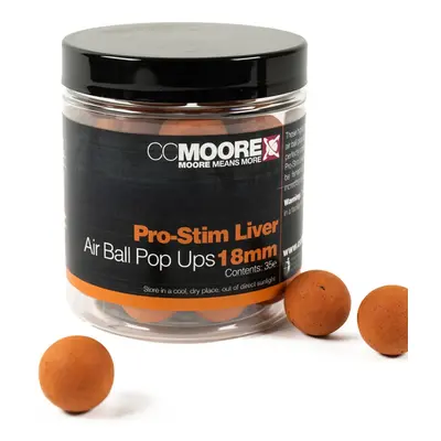 Cc moore plovoucí boilie pro-stim liver air ball pop ups - 18 mm 35 ks