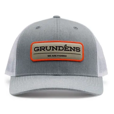 Grundéns kšiltovka we are fishing trucker - heather grey/white