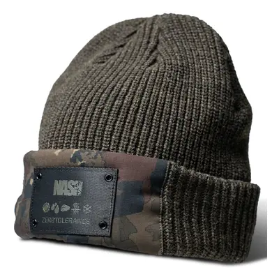 Nash čepice zero tolerance woolly hat camo panel