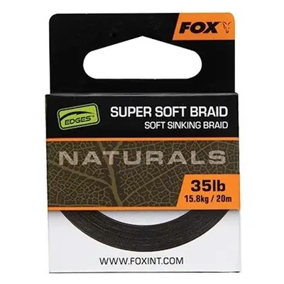 Fox návazcová šňůrka naturals soft braided hooklength 20 m - 25 lb