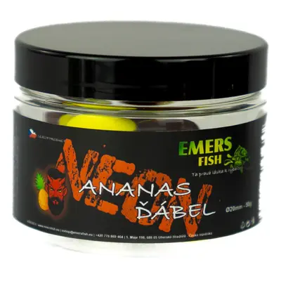 Emersfish boilie neonky ananas ďábel 50 g - 24 mm