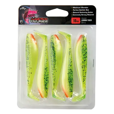 Fox rage gumová nástraha zander pro ultra uv lemontiger-10 cm 5 kusu