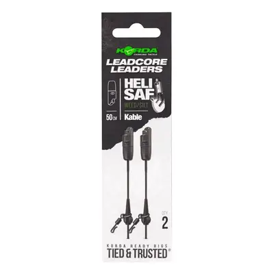 Korda návazec kable leadcore leader heli safe 50 cm - weed