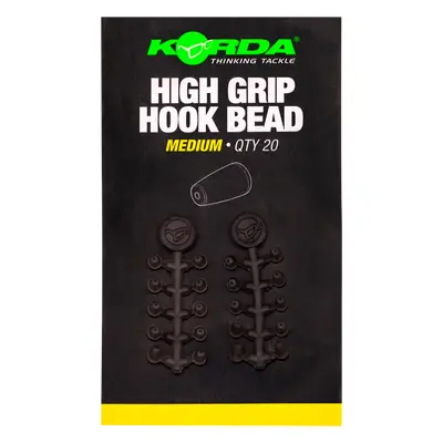 Korda zarážky high grip hook bead - medium