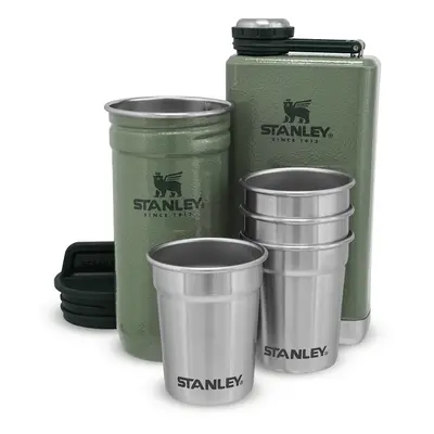 Stanley dárkový set adventure series placatka/butylka 250 ml + panáky 4ks zelená