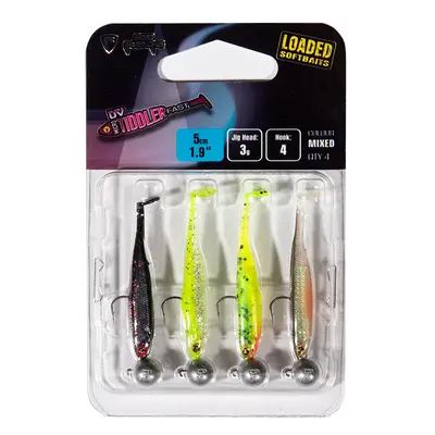 Fox rage gumová nástraha ultra uv micro tiddler fast mixed colour loaded lure pack