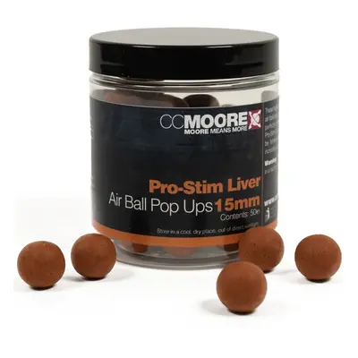 Cc moore plovoucí boilie pro-stim liver air ball pop ups - 15 mm 50 ks