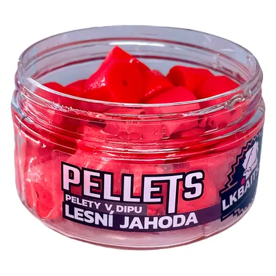 Lk baits pelety v dipu 12 mm 60 g - lesní jahoda