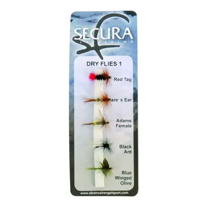 Secura flyfishing mušky dry flies 1 5 ks