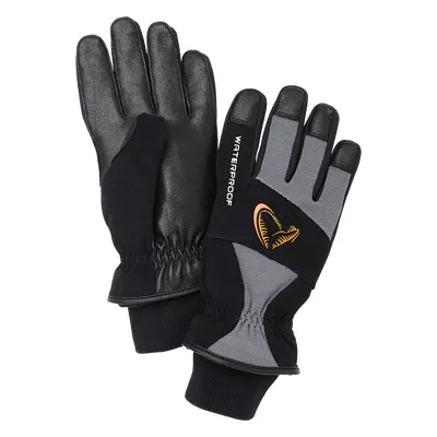 Savage gear rukavice thermo pro glove grey black - l