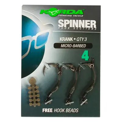 Korda háčky spinner hook sections krank-velikost 6