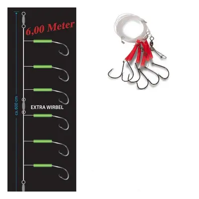 Saenger aquantic circle hook fluoročervená 6/0