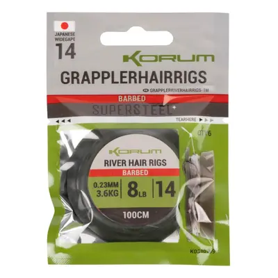 Korum návazec grappler river hair rigs 1 m - velikost háčku 14 průměr 0,23 mm nosnost 3,6 kg