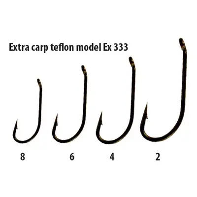 Extra carp háčky teflon série ex 333 ( 10ks v balení)-velikost 4