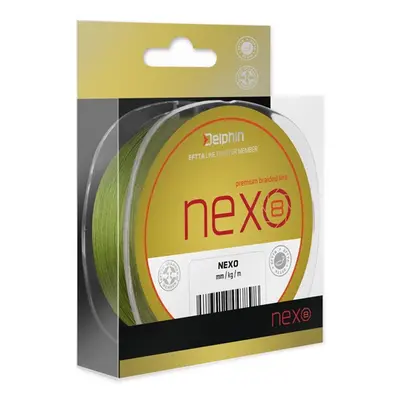 Delphin splétaná šňůrka nexo 8 green-průměr 0,18 mm / nosnost 25,6 lb / návin 130 m