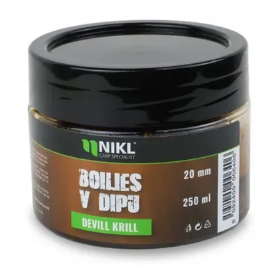 Nikl boilies v dipu devill krill 250 g - 24 mm