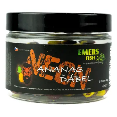 Emersfish boilie neonky ananas ďábel 50 g - 12 mm