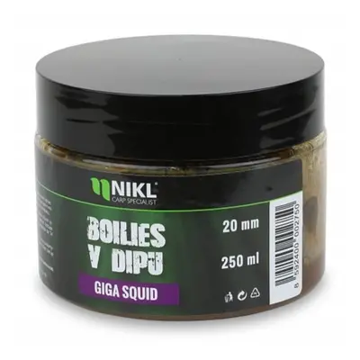 Nikl boilies v dipu giga squid 250 g - 20 mm