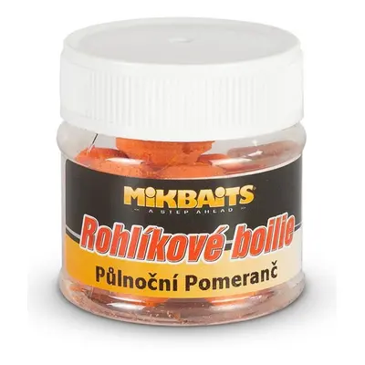 Mikbaits rohlíkové boilie 50 ml - půlnoční pomeranč