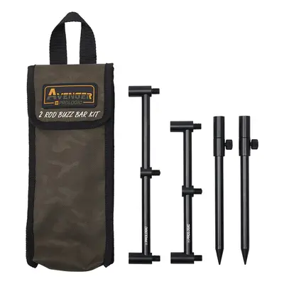 Prologic set vidliček a hrazd avenger rod buzz bar kits carrycase 2