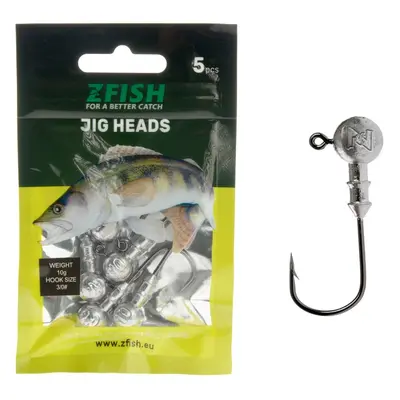 Zfish jig hlavička jig head 5 ks - háček 3/0 - 10 g