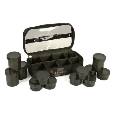 Fox pouzdro camolite 12 pot hookbait case