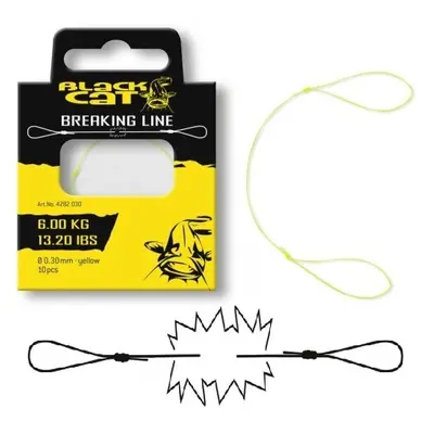 Black cat trhací vlasec breaking line yellow - 0,30 mm 6 kg