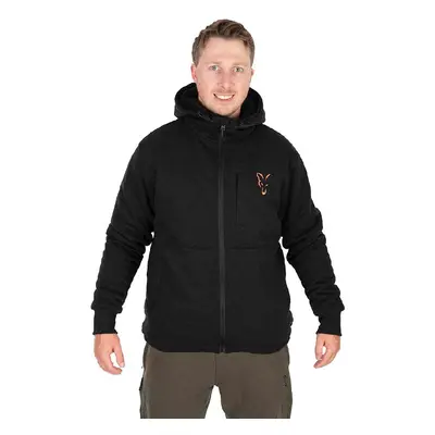 Fox bunda collection sherpa jacket black orange - m