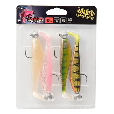 Fox rage gumová nástraha zander pro loaded uv mixed colour packs - 10 cm 10 g