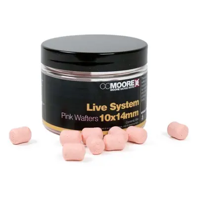 Cc moore vyvážené boilie dumbell wafters live system pink 10x14 mm 65 ks