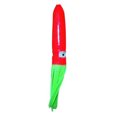 Ice fish gumová nástraha chobotnice plovoucí 16 cm - fluo červená