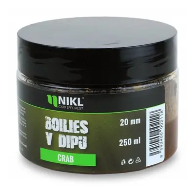 Nikl boilies v dipu crab 250 g - 20 mm