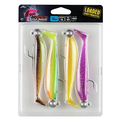 Fox rage gumová nástraha zander pro shad loaded mixed uv colour pack - 7,5 cm 5 g 1/0