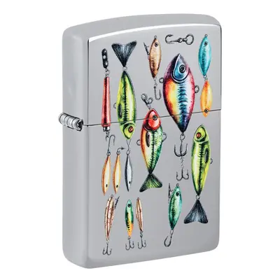 Zippo benzínový zapalovač fishing hooks design