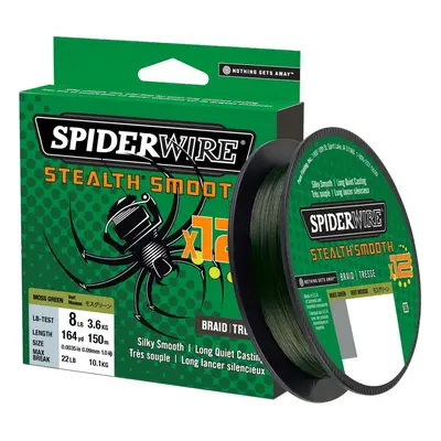 Spiderwire splétaná šňůra stealth smooth 12 zelená 150 m - 0,06 mm 5,4 kg