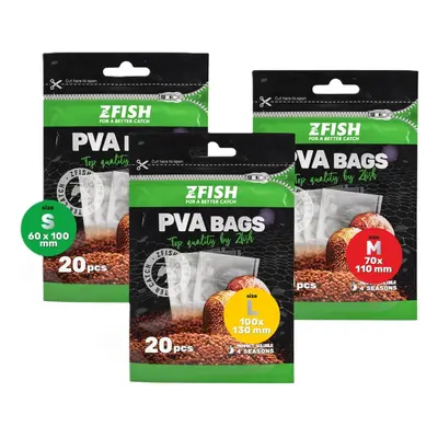 Zfish pva sáčky pva bags 20 ks - l 130x100 mm