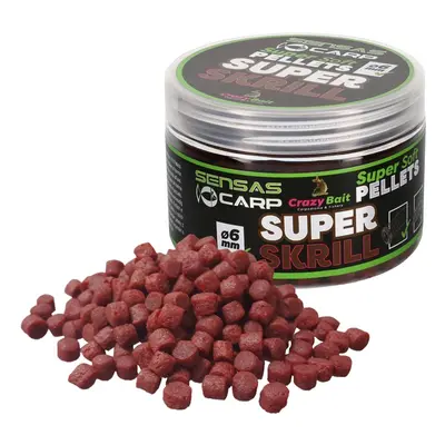 Sensas měkčené pelety super soft super krill 4 mm 60 g